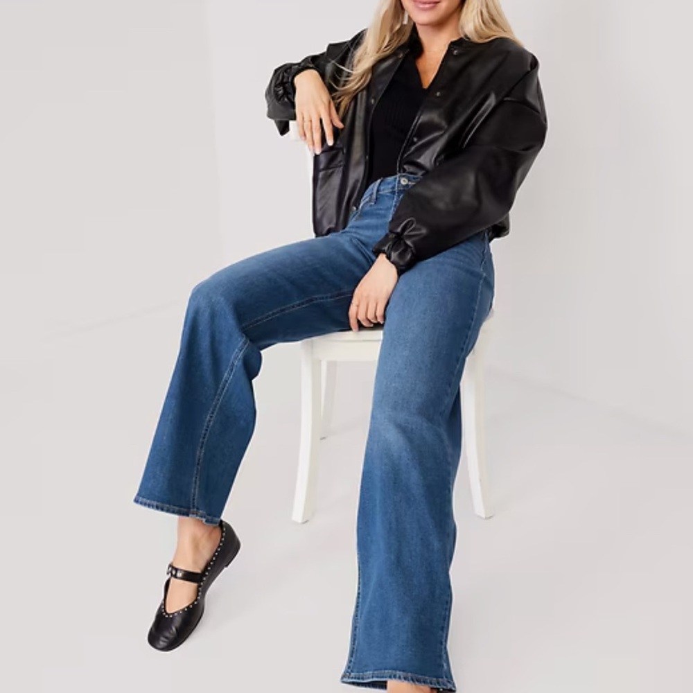 old navy high-rise wow wide leg jeans
